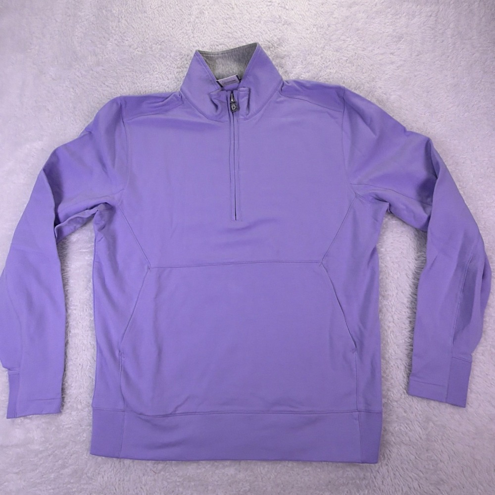 NEW B Draddy Russel 1/4 Zip Golf Pullover Men's M, Righteous Purple - NWT